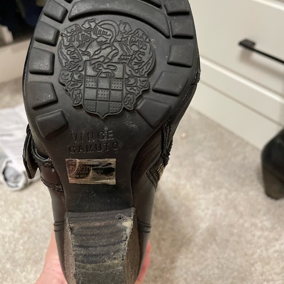 Vince Camuto Black Sidney tall leather boot - Picture 5 of 6